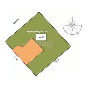 Дом 166м², 2-этажный, участок 5 сот.