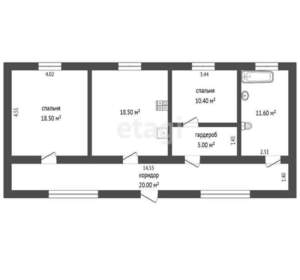 Дом 84м², 1-этажный, участок 7 сот.