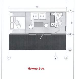 Дом 64м², 1-этажный, участок 6 сот.