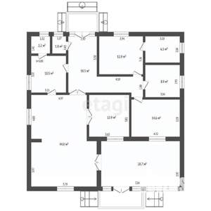 Дом 179м², 1-этажный, участок 5 сот.