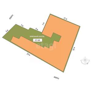 Дом 73м², 2-этажный, участок 3 сот.