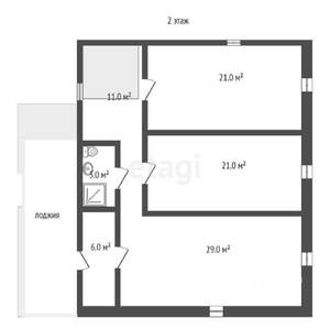 Дача 183м², 2-этажный, участок 6 сот.  