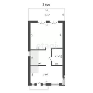 Таунхаус 122м², 2-этажный, участок 2 сот.  