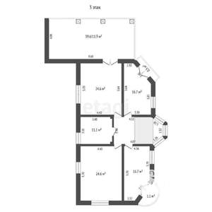 Дом 420м², 3-этажный, участок 15 сот.  