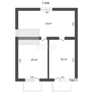 Дом 142м², 2-этажный, участок 2 сот.  