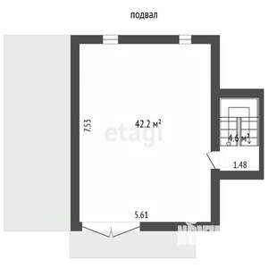 Дача 192м², 3-этажный, участок 6 сот.  