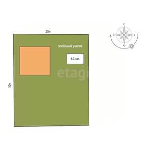 Дом 283м², 3-этажный, участок 6 сот.  