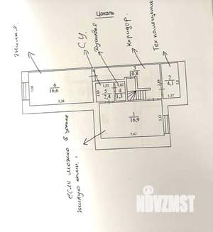 Дом 105м&sup2;, 3-этажный, участок 3 сот.  