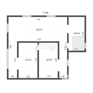 Дача 172м², 3-этажный, участок 10 сот.  