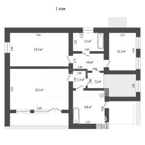 Дом 255м², 3-этажный, участок 8 сот.  