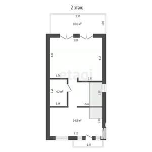 Таунхаус 124м², 2-этажный, участок 2 сот.  