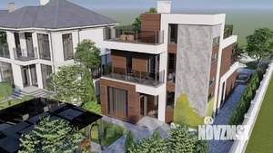 Дом 192м², 3-этажный, участок 6 сот.  