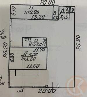 Дом 95м&sup2;, 1-этажный, участок 5 сот.  