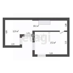 Дом 46м², 1-этажный, участок 2 сот.  