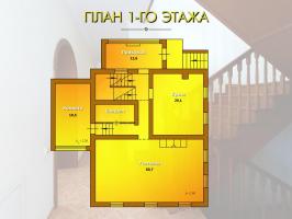 Дом 406м², 3-этажный, участок 6 сот.  , в черте города