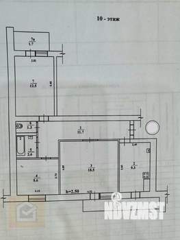 3-к квартира, вторичка, 68м2, 10/10 этаж