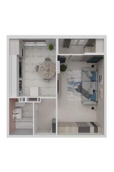 1-к квартира, вторичка, 35м2, 6/8 этаж