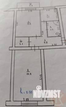 2-к квартира, вторичка, 46м2, 5/5 этаж