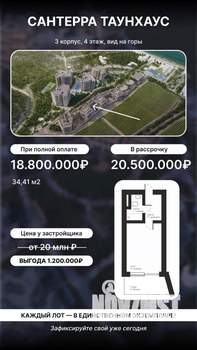 Студия квартира, вторичка, 27м2, 11/22 этаж