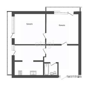 3-к квартира, вторичка, 48м2, 3/5 этаж