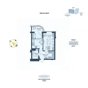 1-к квартира, вторичка, 44м2, 11/12 этаж