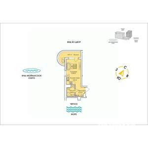Студия квартира, строящийся дом, 30м2, 9/12 этаж
