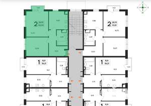 2-к квартира, вторичка, 53м2, 3/4 этаж