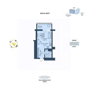 Студия квартира, вторичка, 31м2, 10/12 этаж