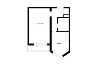 1-к квартира, вторичка, 41м2, 6/10 этаж