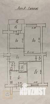 3-к квартира, вторичка, 66м2, 1/5 этаж
