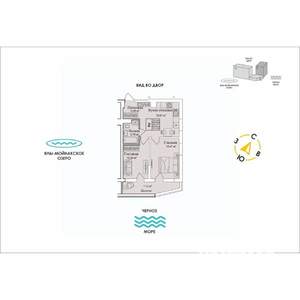 2-к квартира, строящийся дом, 51м2, 1/12 этаж