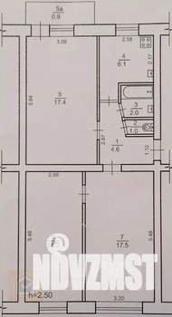 3-к квартира, вторичка, 64м2, 3/5 этаж