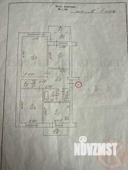 3-к квартира, вторичка, 66м2, 4/5 этаж
