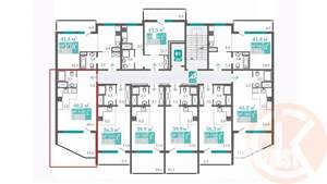 1-к квартира, вторичка, 46м2, 5/9 этаж