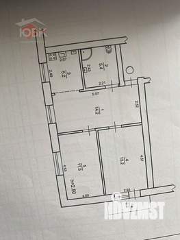 3-к квартира, вторичка, 51м2, 3/5 этаж