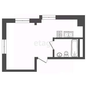 Студия квартира, вторичка, 41м2, 3/10 этаж