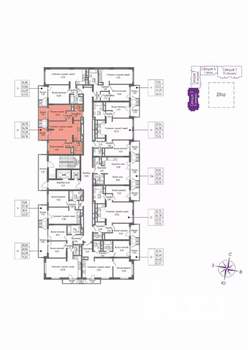 2-к квартира, вторичка, 57м2, 8/16 этаж