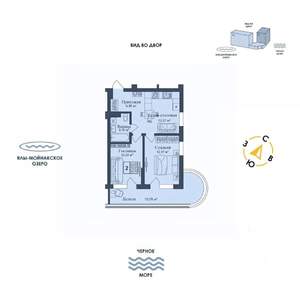 2-к квартира, вторичка, 55м2, 5/12 этаж