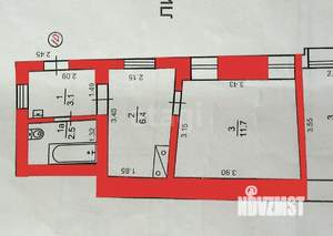 1-к квартира, вторичка, 39м2, 1/1 этаж