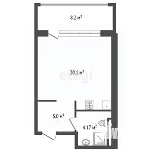 Студия квартира, вторичка, 38м2, 2/14 этаж