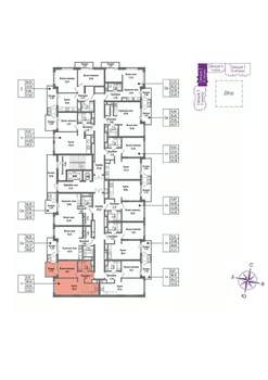 1-к квартира, вторичка, 40м2, 8/16 этаж