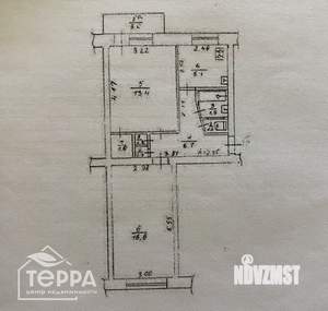 2-к квартира, вторичка, 47м2, 5/5 этаж