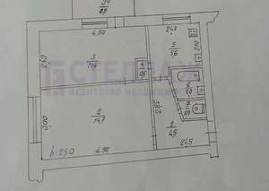 2-к квартира, вторичка, 41м2, 5/5 этаж