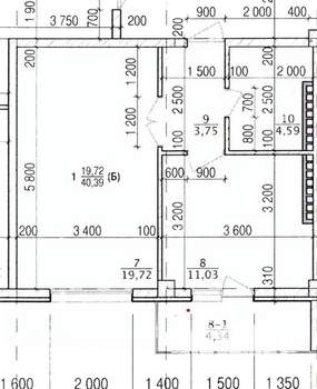 1-к квартира, сданный дом, 39м2, 3/9 этаж