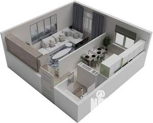 1-к квартира, вторичка, 37м2, 2/8 этаж