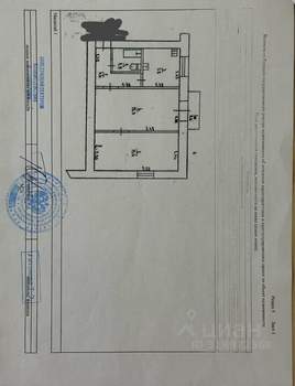 2-к квартира, вторичка, 42м2, 2/2 этаж