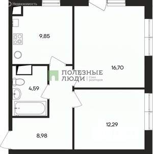 2-к квартира, вторичка, 52м2, 3/4 этаж