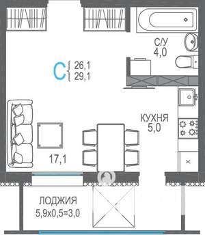 Фото квартиры на продажу (1)