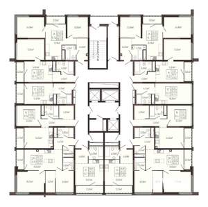 1-к квартира, вторичка, 46м2, 12/21 этаж