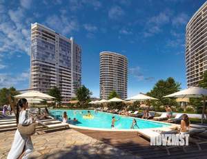 1-к квартира, строящийся дом, 50м2, 19/22 этаж